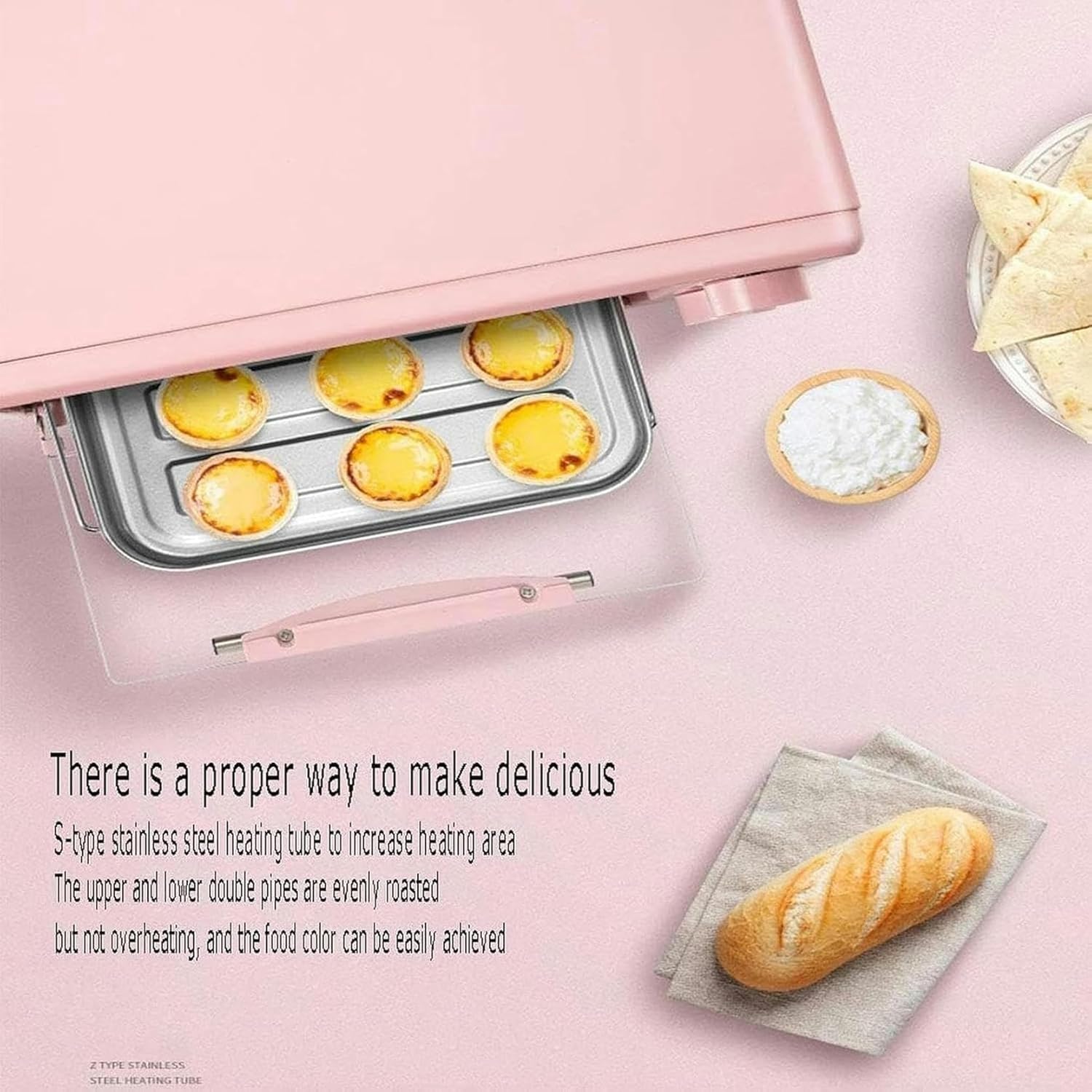 12L Electric Countertop Oven, Small Baking Multifunction Oven, Baking Pizza, Mini Oven