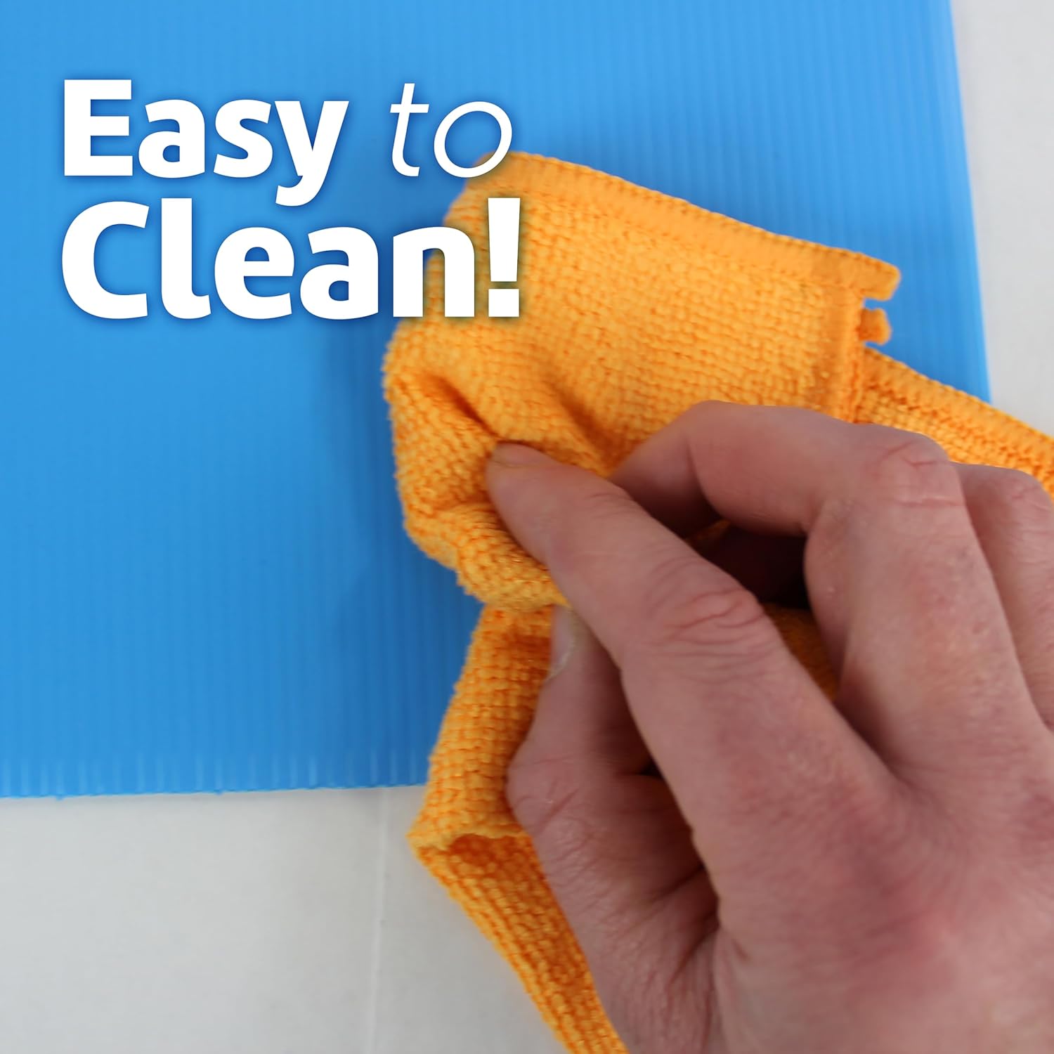 Flipside Products 18”x 46.5” Blue Plastic Study Carrel, Privacy Boards, Premium Corrugated Plastic, Student Privacy and Focus Booth for The Classroom, Desk Divider Cubby for Tests, Made in USA 12 Pack