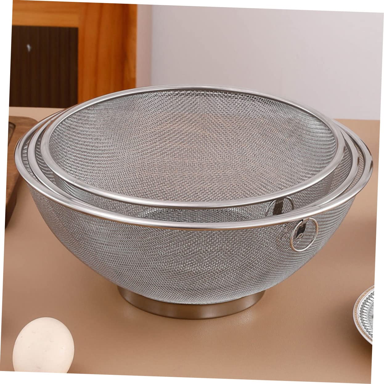 Ciieeo 2pezzi Filtraggio Inossidabile Colapasta Fine Per Per Drenaggio Utensile Per