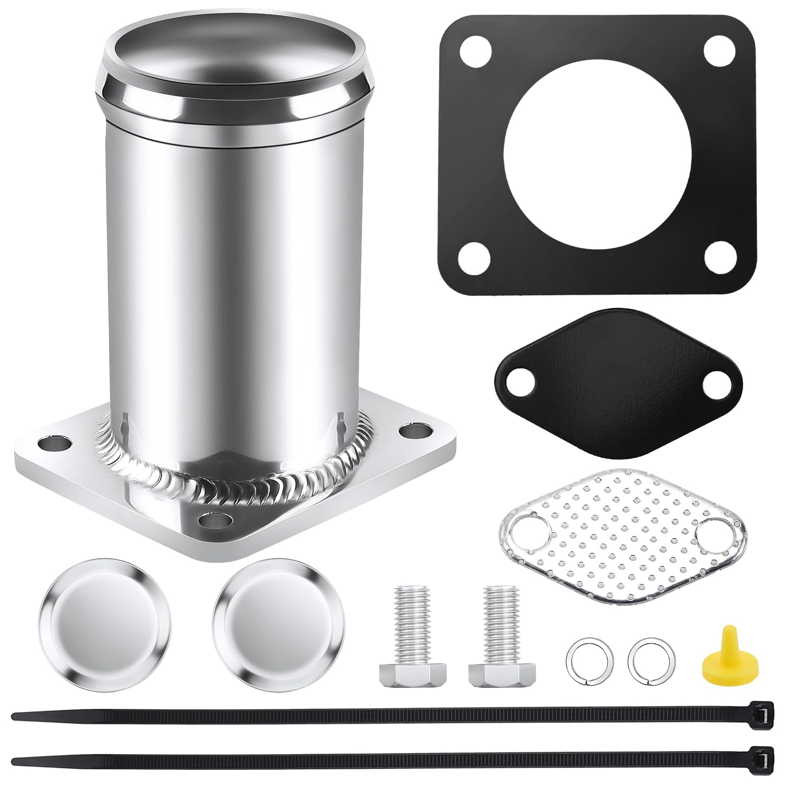 KAOLALI Kit di rimozione della valvola EGR E46 E39 X5 E53 X3 E83 E38 E65, tubo di ricambio per la valvola EGR E46 318D 320D 330D 330Xd 320Cd 318Td 320Td