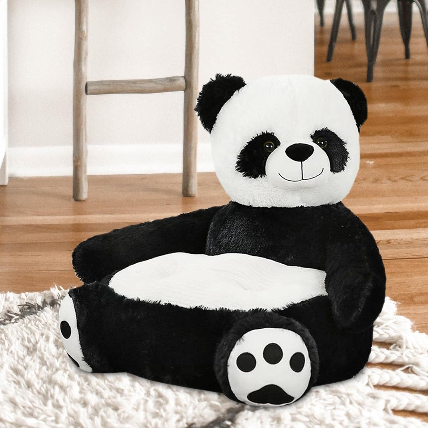 Kids Cartoons Panda Small Sofa Chair Cuddling Chair for Reading, Relaxing and