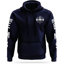 13FA EMS Utility Hoodie - USA Patriotic Apparel - 100% Polyester for Odor Free, Moisture-Wicking Quick Dry Comfort.