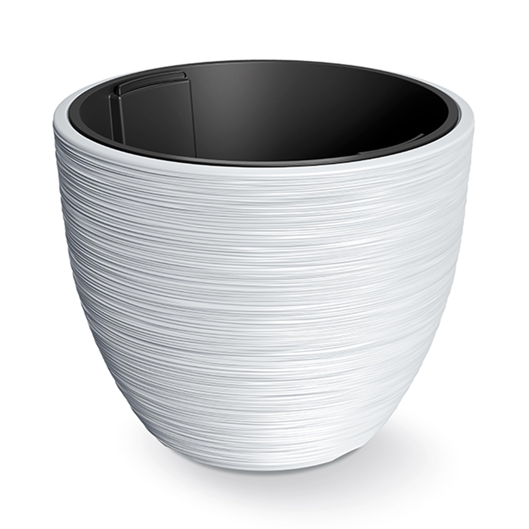 Prosperplast FURU Collection White Planter with Tank 47 x 47 x 38.5 cm, Capacity 53 Litres
