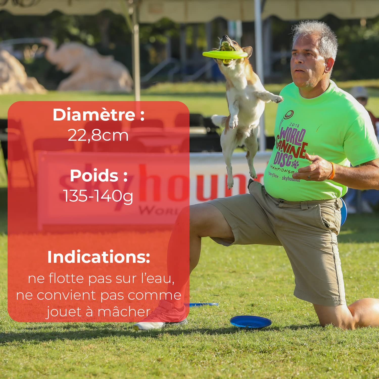 Hyperflite K10 Jawz Frisbee Chien à mâcher pour Discdogging - Jaune