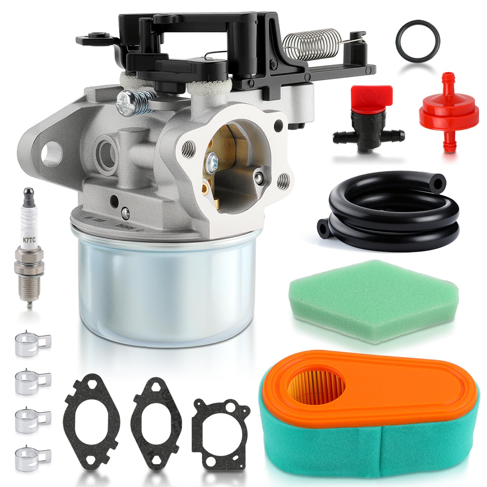 AUTOKAY 591137 593599 595390 594287 799248 799154 Carburetor Fits for Replaces 590948 775EX Thermostat Choke Lawn Mower Pressure Washer (591137 &