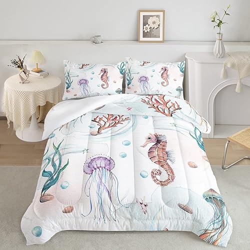 Vista 201 de CVHOUSE Juego de edredón de caballo rosa, tamaño individual, juego de ropa de cama de caballo rosa, juego de edredón suave y transpirable para niños