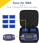 Housse pour Gameboy Advance, Accessoires pour GBA, Sac portable de rangement dur pour GBA - Prises 6 Jeux