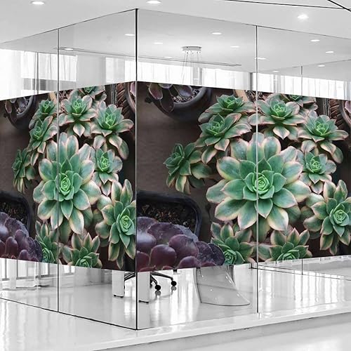 Miniatura 15 de Película de vinilo para ventana de privacidad y protección de la luz, adhesivo para ventana, autoestático, película de vinilo para oficina en casa