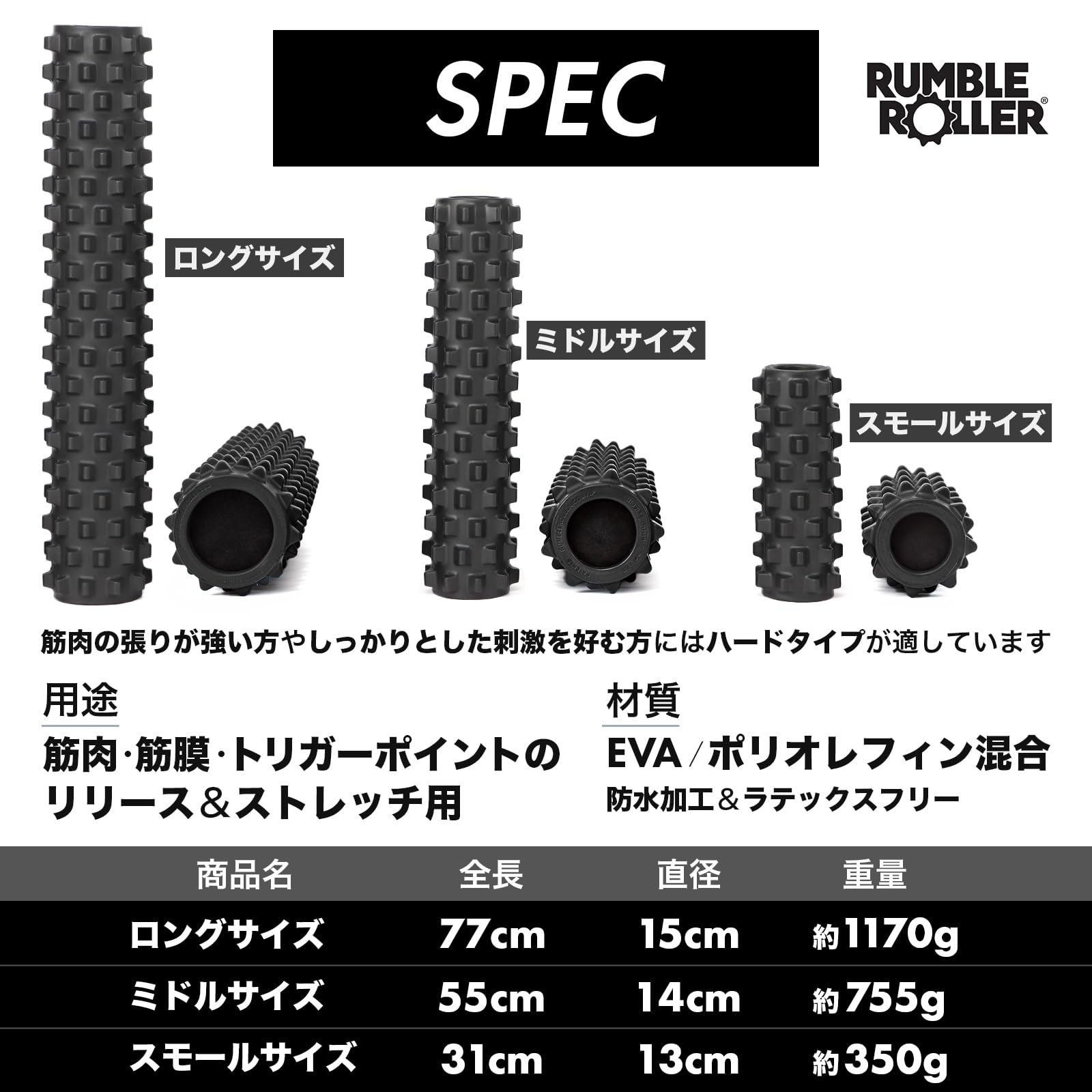 Amazon | RumbleRoller ランブルローラー｜ハードフォーム