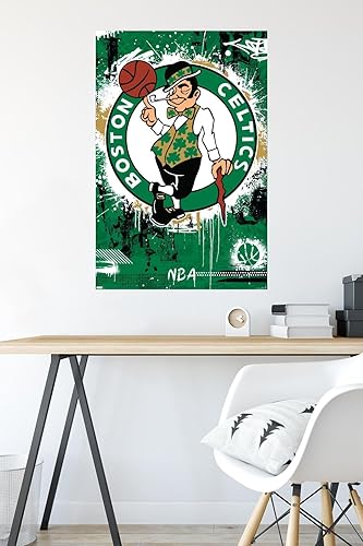 Miniatura 5 de Trends International NBA Boston Celtics - Póster de pared con logotipo Maximalist 23