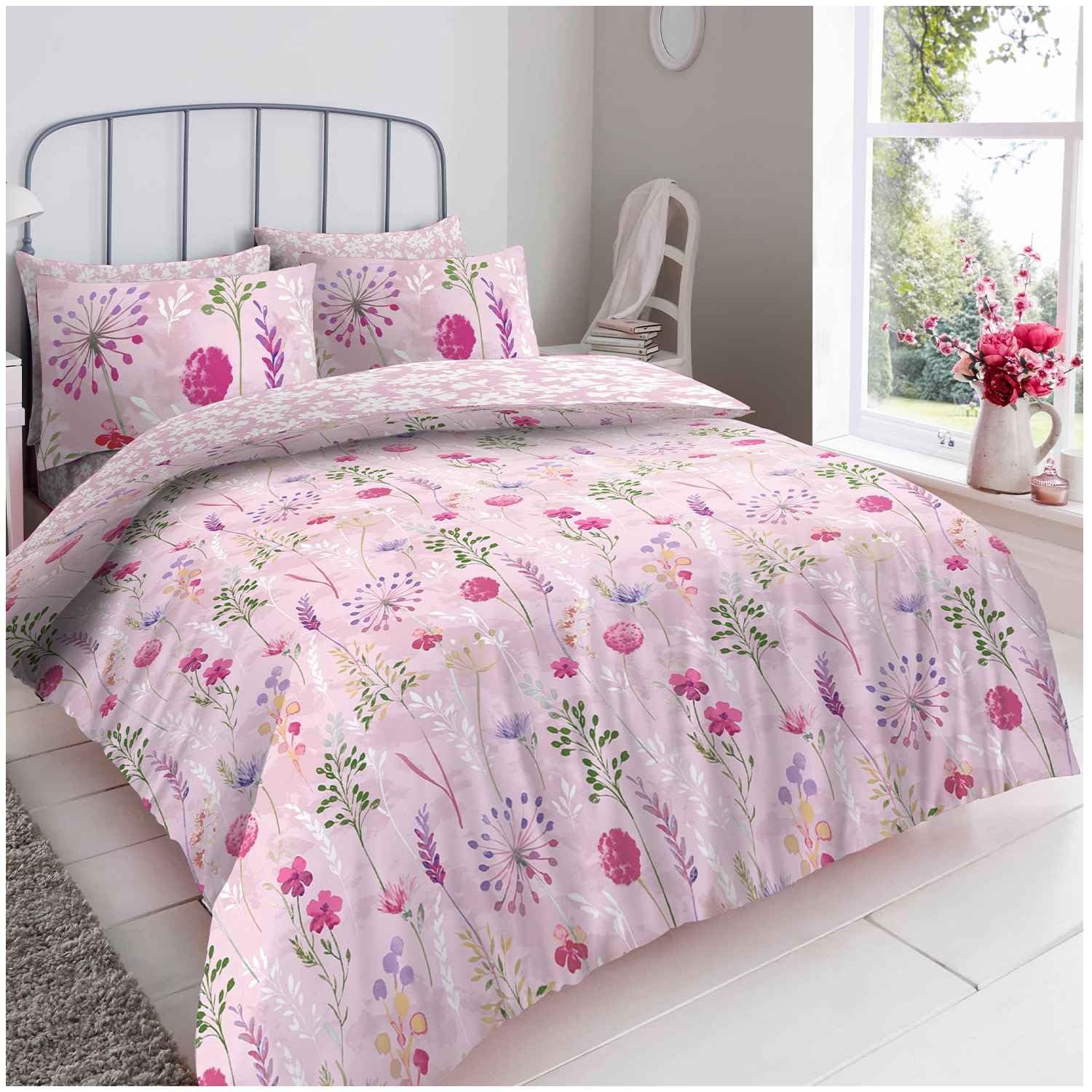 GC GAVENO CAVAILIA Complete Bed Set Double Duvet Cover With Fitted Sheet - 4 Piece Bedding Set - Quilt Cover + Bed Sheet + 2 Pillow Cases