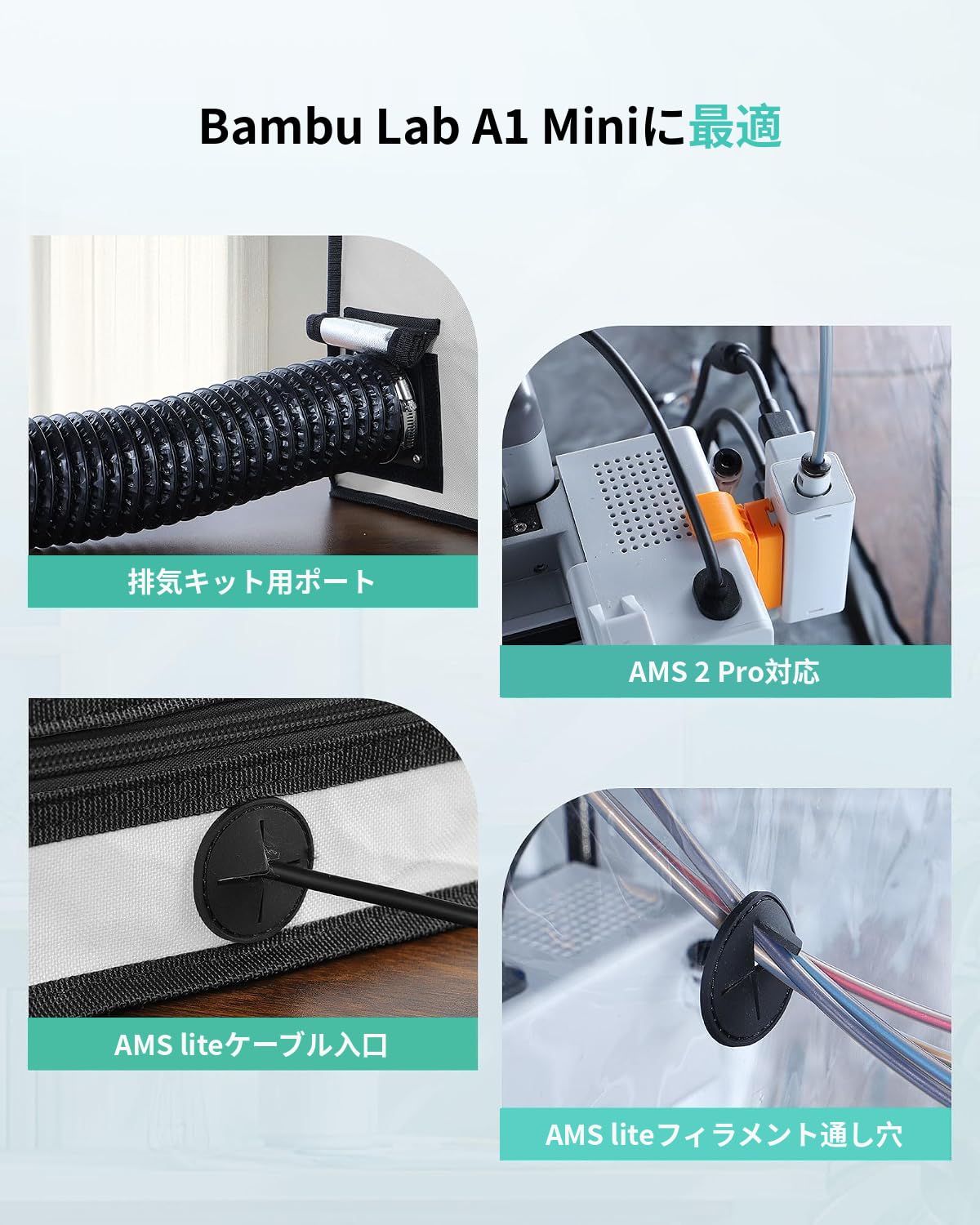 Amazon.co.jp: YOOPAI A1 Mini用 3Dプリンターエンクロージャー LED