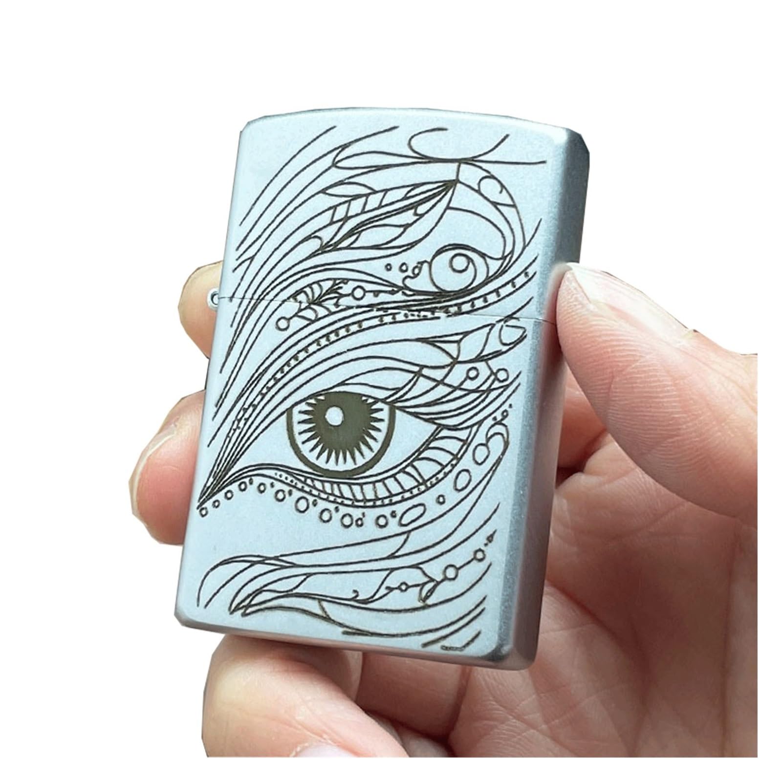 Encendedor abatible de queroseno, resistente al viento, diseño de llama abierta, combustible recargable para velas, camping y decoración de colección (combustible no incluido)