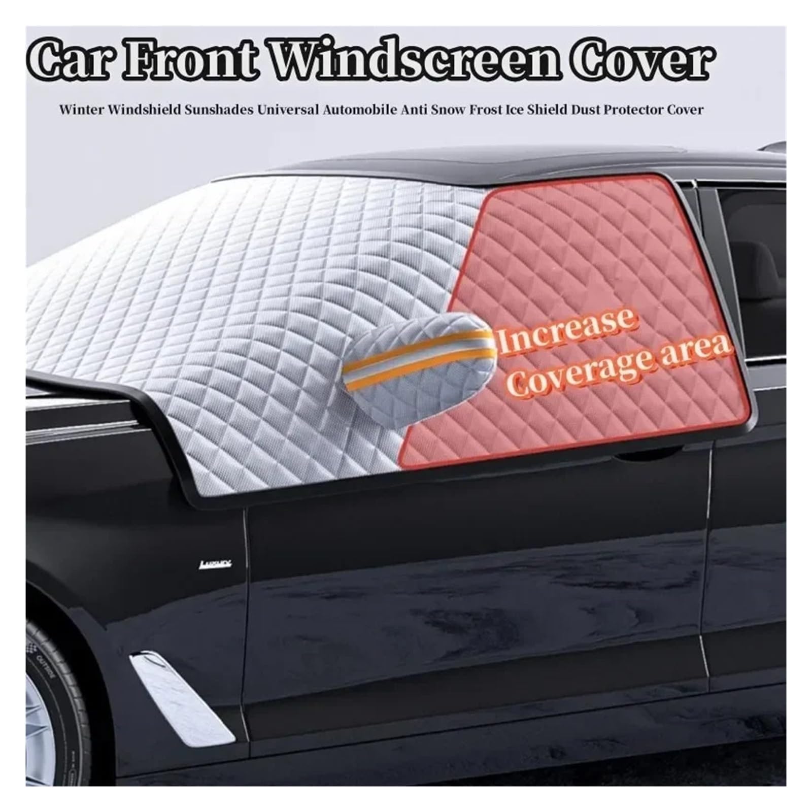 Protección contra el Hielo para Coche Cubierta de Parabrisas Delantero Coche, Parasol para automóvil, Cubierta Nieve, Protector Impermeable Protector de Parabrisas(Cotton-Added Style)