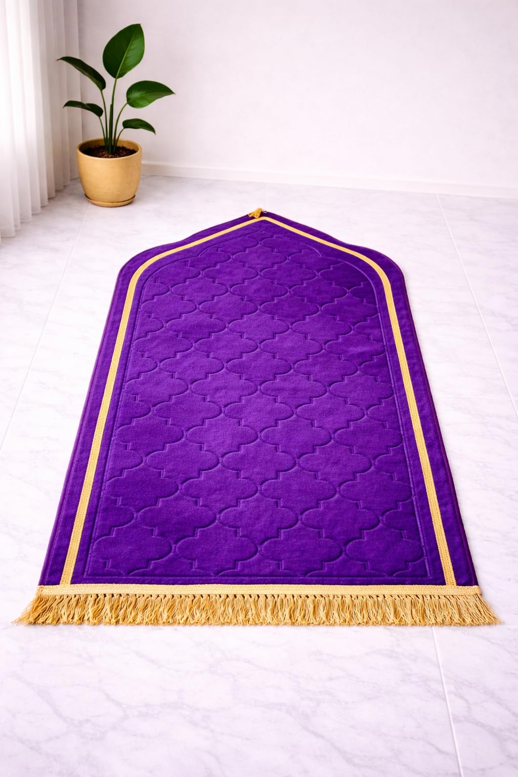 Janamaz Prayer Mat - Turkey Velvet, Aasan Comfort -21