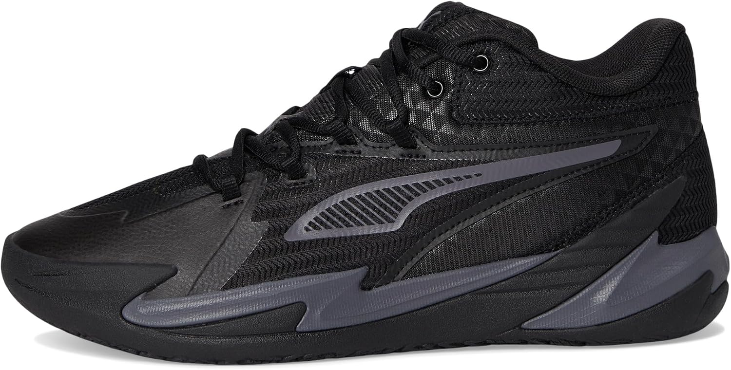 Puma Mens Dagger Basketball Shoes Puma Black/Galactic Gray 9 Medium