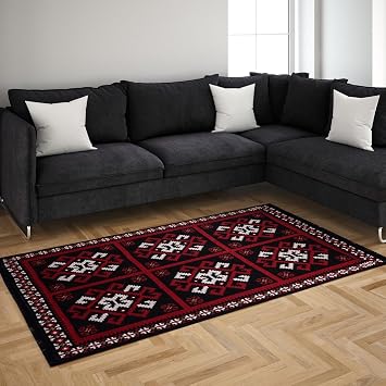 Kilim, Makinede Yıkanabilir, Modern Desenli, 80 * 150 cm, SA25MK