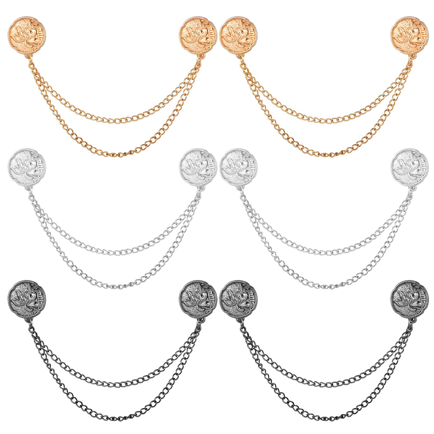 6 Pcs Magnetic Clothing Clips