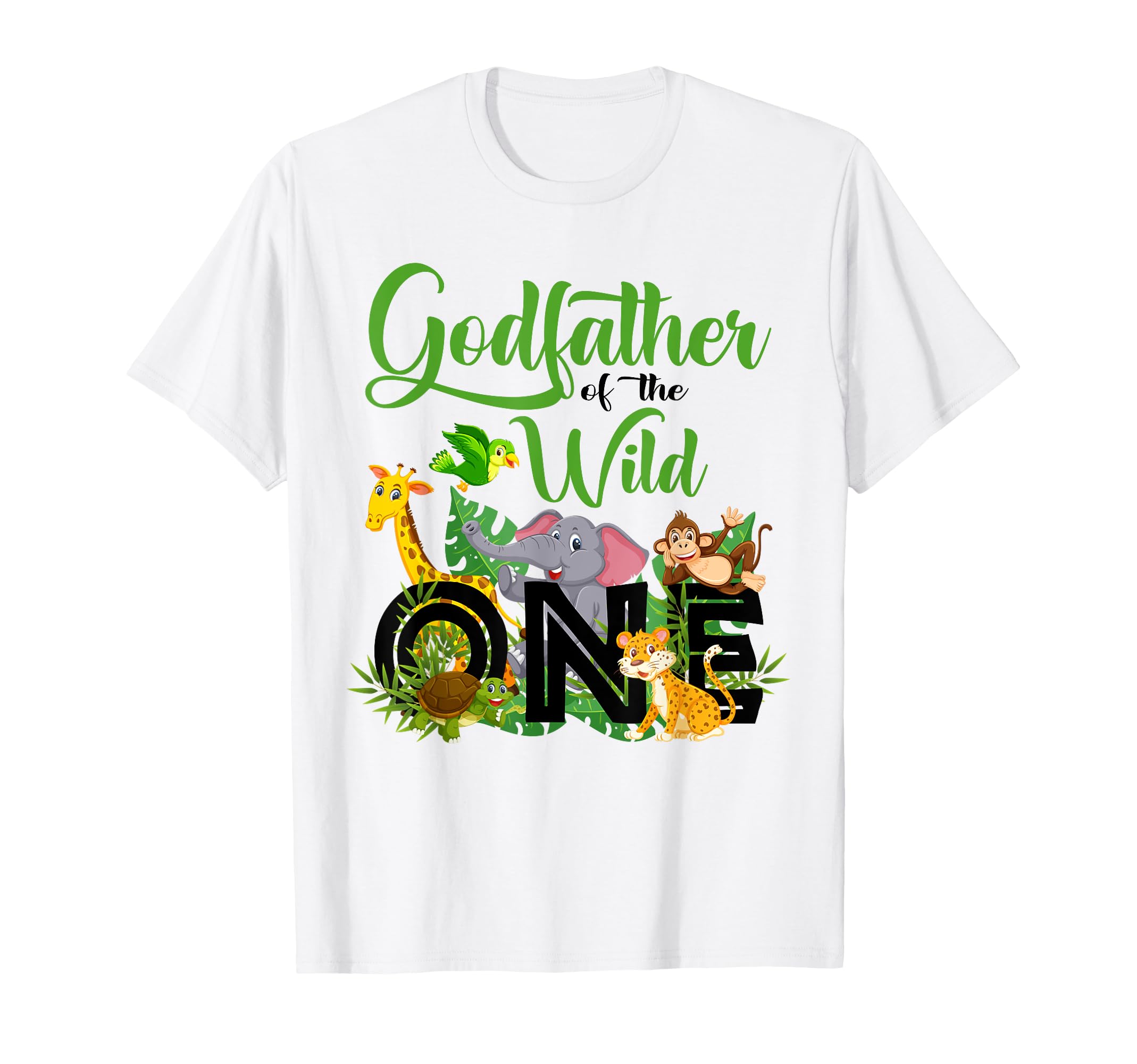 Godfather Of The Wild One Birthday 1st Safari Jungle Family T-Shirt