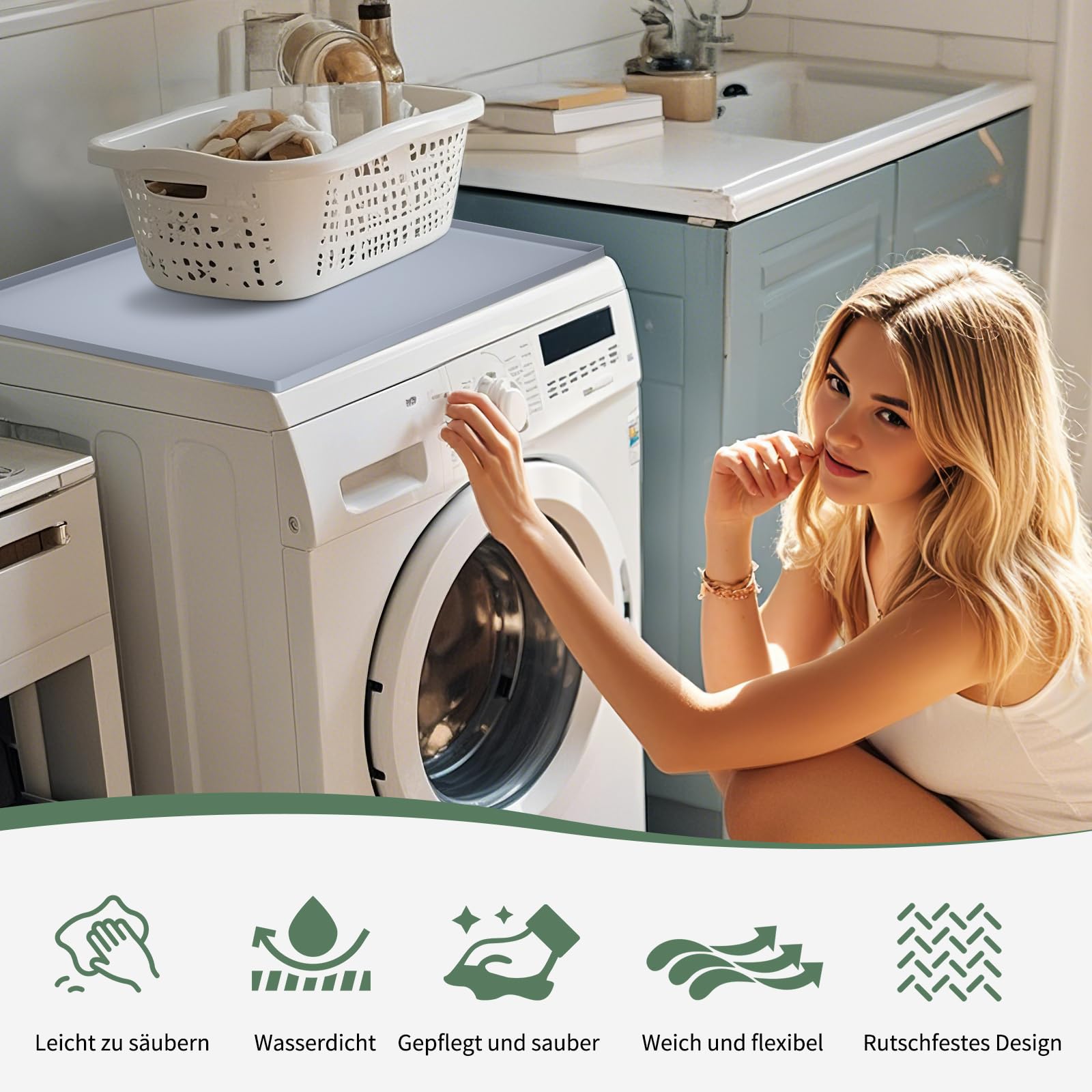 Thuis Zonnebrandcrème Wasmachine Deksel Waterdicht