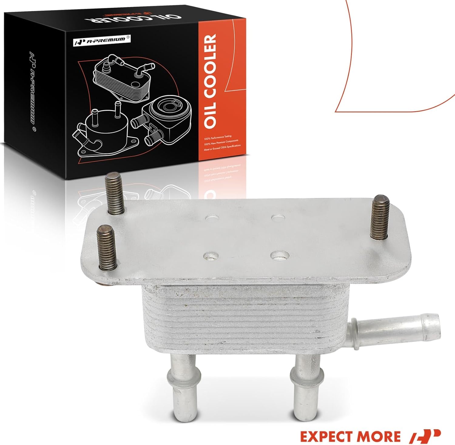 A-Premium Fuel Cooler Compatible with Ford F-250 F-350 F-450 F-550 Super Duty, 2011 2012 2013 2014 2015 2016, 6.7L