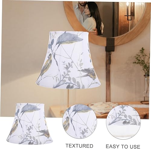 Miniatura 6 de DOITOOL Pantalla de luz colgante de lino para lámpara Accesorios de cubierta Clip en la bombilla Lámpara Sombra Accesorios de iluminación Cubierta