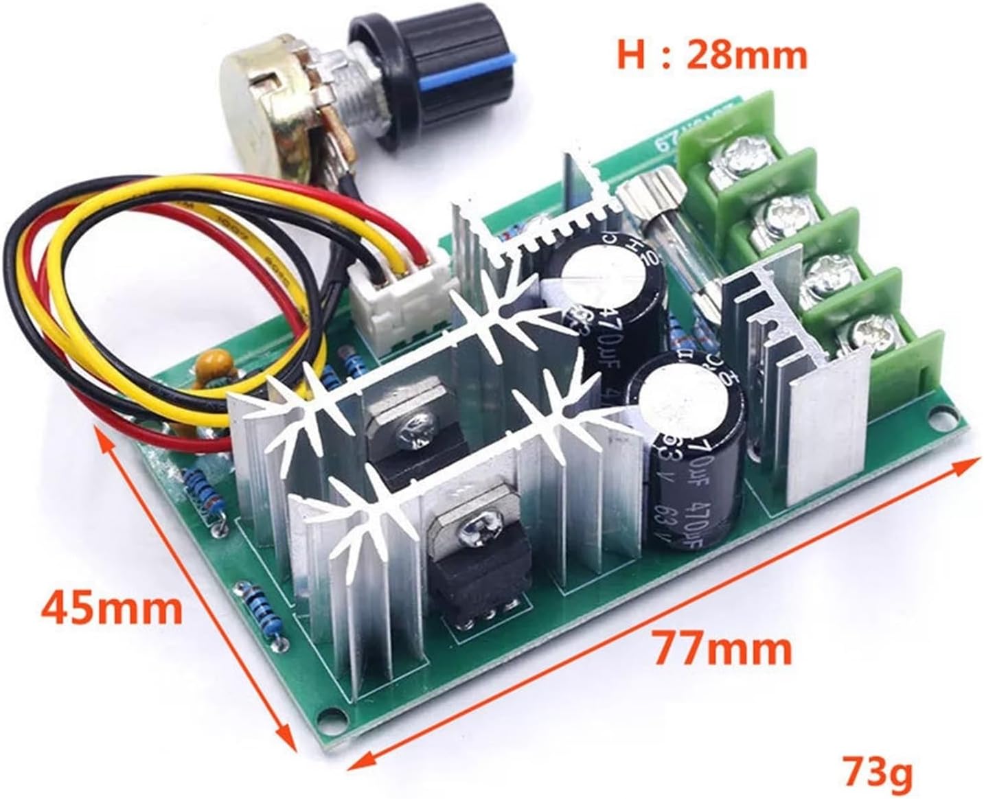 モータードライバー 5個 DC10-60V DC モーター速度レギュレータ 12V 24V 36V 48V 高出力ドライブモジュール