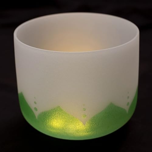 Miniatura 75 de Leize Juego de 7 cuencos de cristal de cuarzo impecables de 6 a 12 pulgadas con fundas de transporte resistentes y mazo de gamuza Blanco