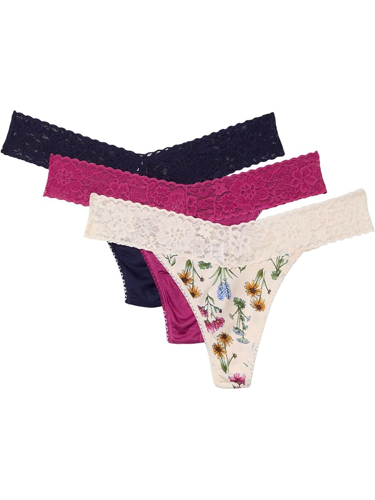 Beige Hanky Panky DreamEase Original Rise Thong 3 Pack