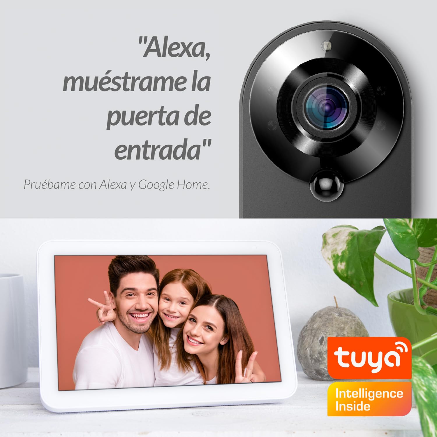 Mirilla Digital WiFi Outdoor AYR 761. Protege TU Puerta. Sensor de Movimiento, Infrarrojos y visión Nocturna. Pruébame con Alexa y Google Home.
