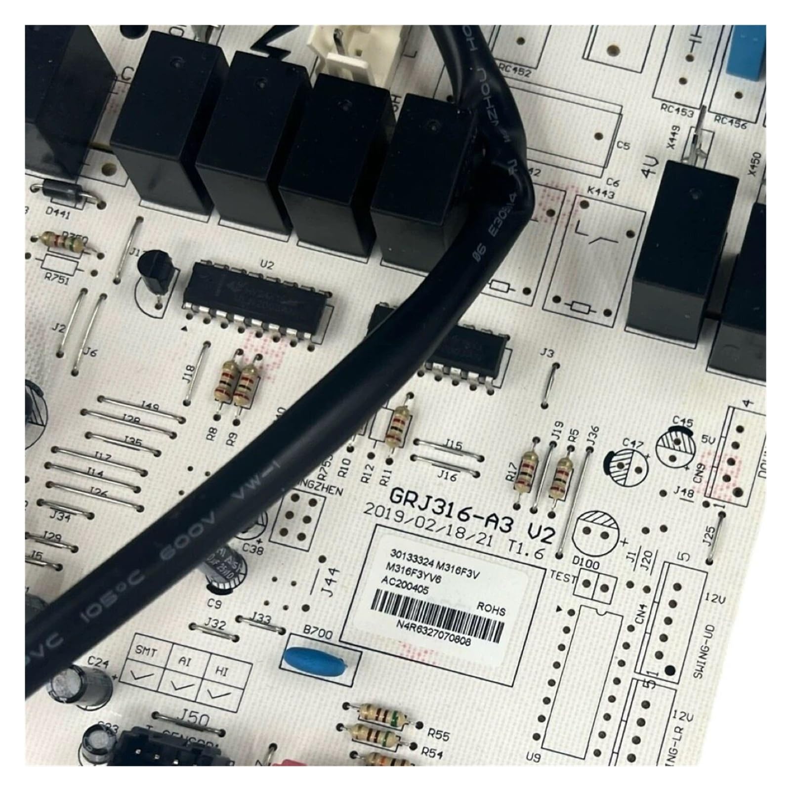1PCS for GREE Klimaanlage Indoor Haupt Control Board 30133324 M316F3V 3P Schrank Einheit Motherboard Ersatz