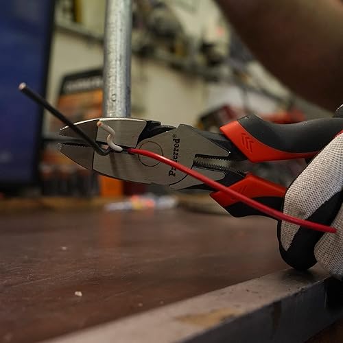 Miniatura 6 de Proferred T15002 - Alicates de alta resistencia para Lineman, agarre TPR de 9 12 pulgadas