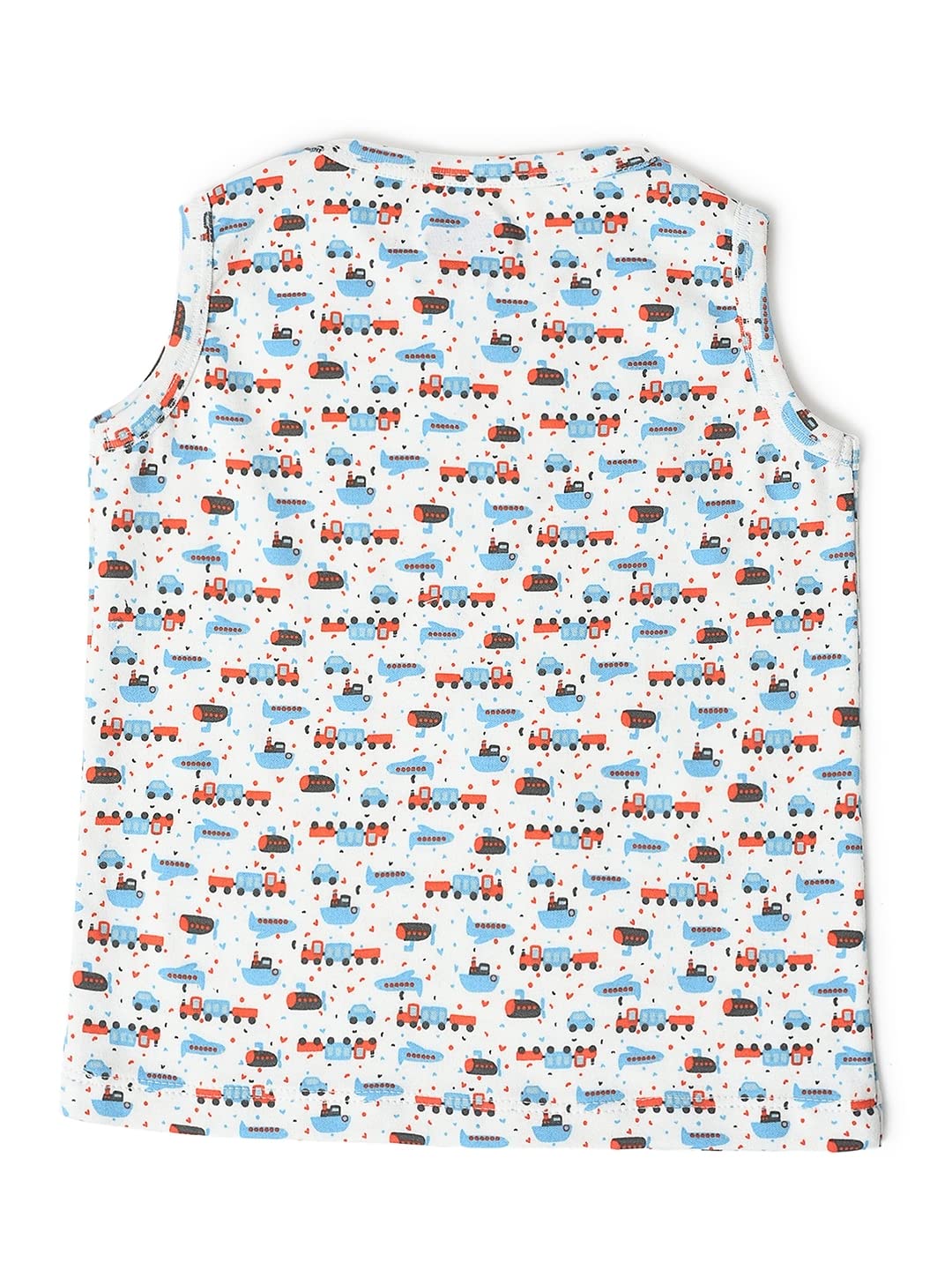Mi Arcus Printed Cotton Sleeveless Vest/Baniyan/Innerwear/Sando for Baby Boy/Kids/Girl Pack of 3 for 3-4 Years Multicolour 4