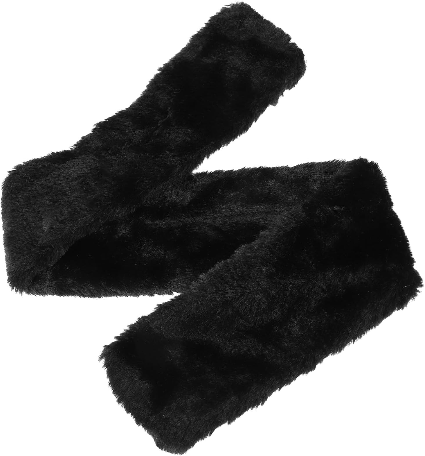 BESPORTBLEFaux Fur Scarf Winter Plush Scarf Luxury Scarf Collar Women Costume Prop