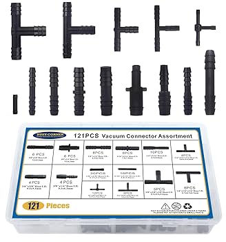 Aazon.co: SSQWIN 125Pcs Vacuu Hose Connector Assortent,Autootive