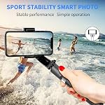 Stabilisateur Gimbal pour Smartphone,Trépied autocollant avec équilibre automatique à distance 360° Rotation