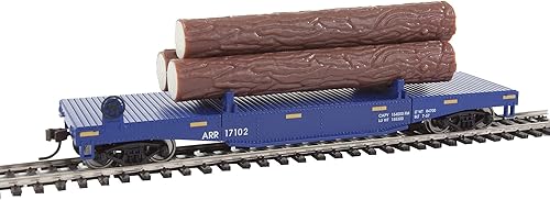 Miniatura 2 de Walthers Trainline Walthers Trainline(R) - Coche volquete de troncos con 3 troncos, listo para ejecutar Canadian Pacific #304866