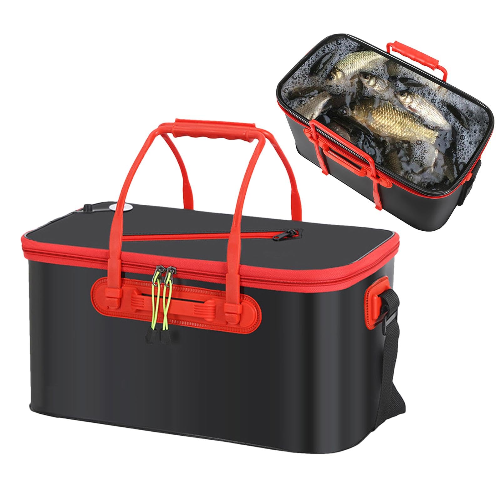 Secchio per pesci pieghevole | Secchio per esche da pesca | Secchio per pesci pieghevole | Secchio da pesca all'aperto Borsa da pesca Eva, Secchio per pesci multifunzionale, Secchio per pesci,