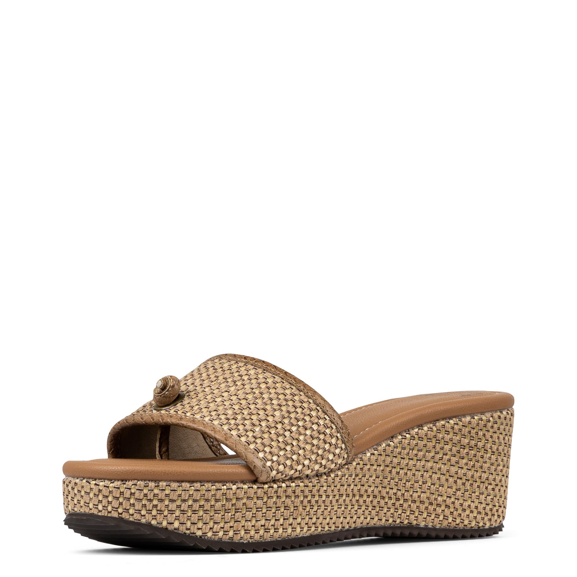 Photo 1 of Donald Pliner Women's SILLI Wedge Sandals – Slip-On, Comfortable, 2.5-Inch Heel, Open-Toe Sandals, Heeled, Toe-Post.