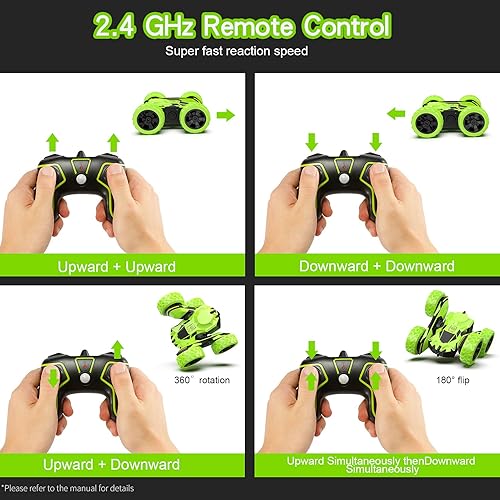 Vista 8 de Auto a control remoto, autos RC para niños de 8 a 12 años, autos de juguete para niños de 4 a 7 años, 1:18 2.4Ghz Monster RC Truck Juguetes