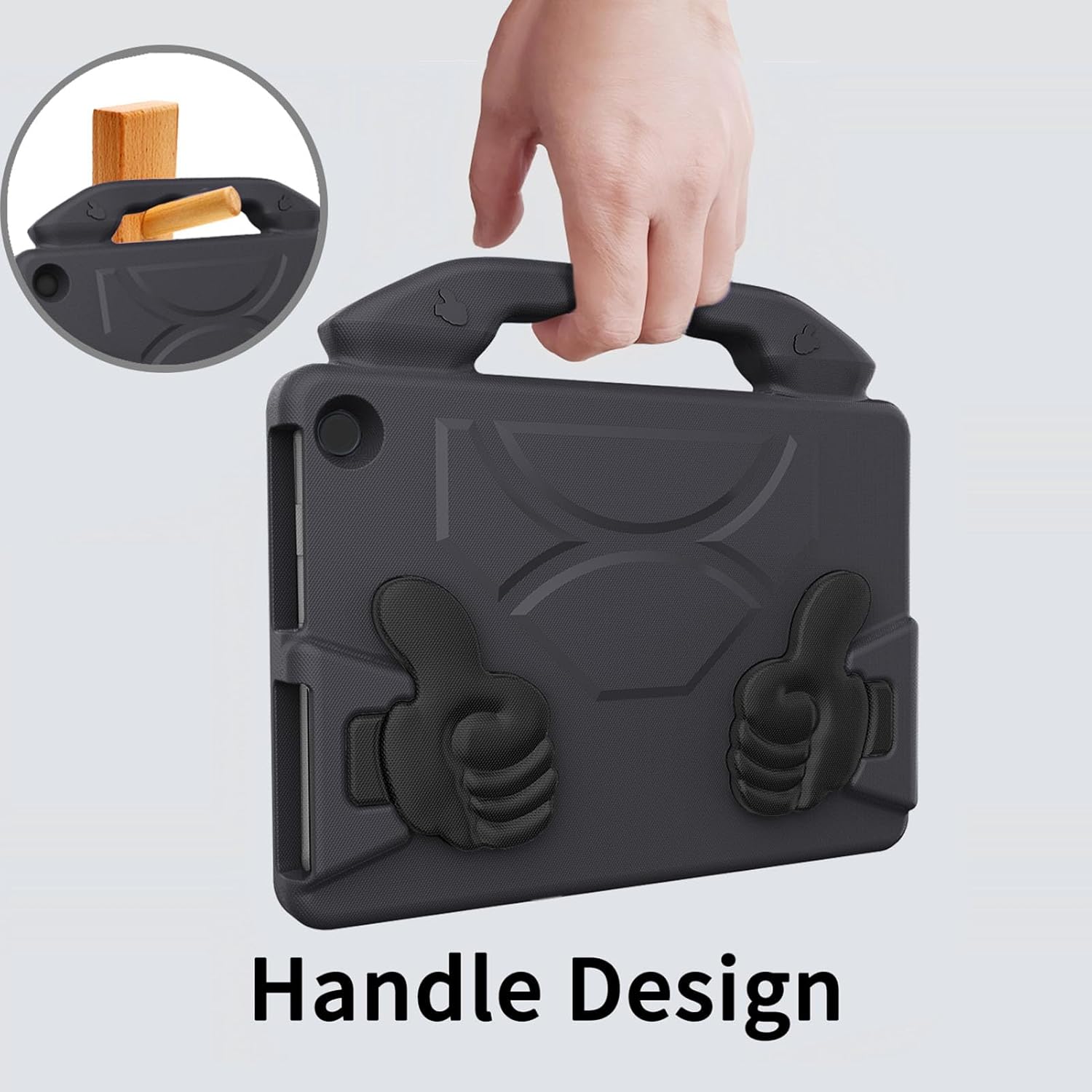 Gugxiom for Fire HD 10 Tablet Case for Kids(13th/11th Generation, 2023/2021 Release), Shockproof Protective Case Cover with Stand for Fire HD 10 Tablet (Black)