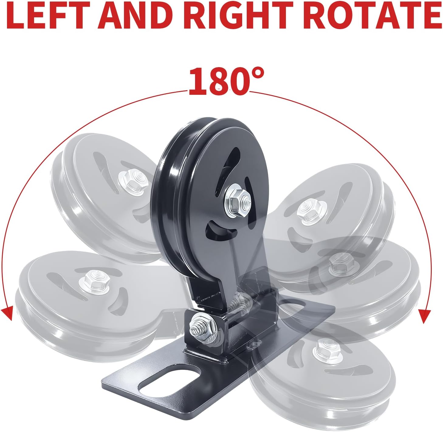MARLANG Cable Pulley System for Squat Rack 180° Rotating Pulley Attachment M14 Bolts Fits Φ16-26mm Racks Smith Machine,LAT Pulldown & Row Workouts Home Gym Strength Training