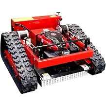 Remote Control Lawn Mower, Adjustable Cutting Height, Automatic Track Lawn Mower for 45 Slope, All-Terrain for Steep Slopes Tall Grass Large Lawns