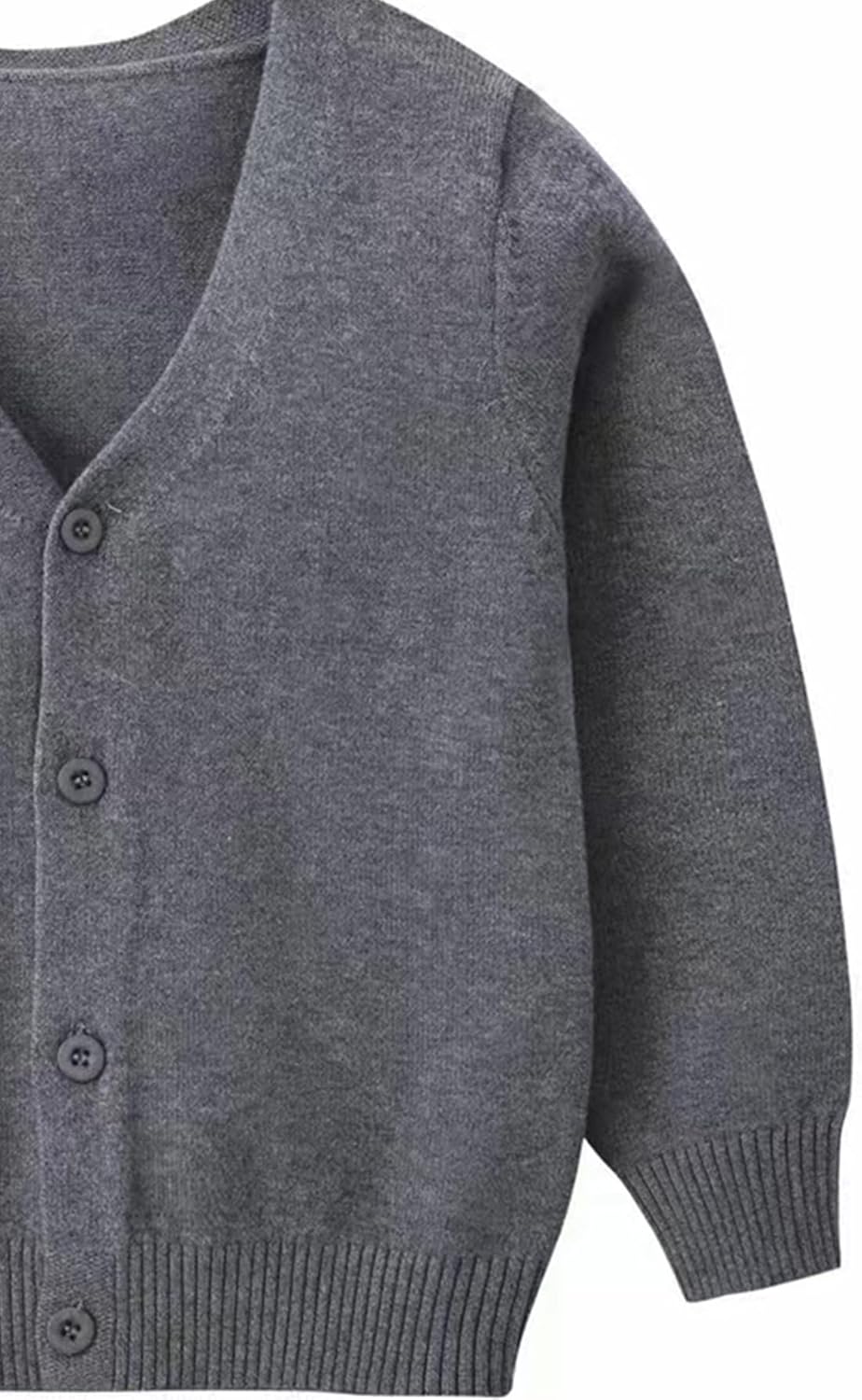 Danny D Toddler Boys & Girls Crewneck Sweater Cardigan Kids Long Sleeve Button Knit Tops Outwear - Image 4