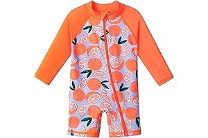 Baby and Toddler Girls Rash Guard Swimsuit
