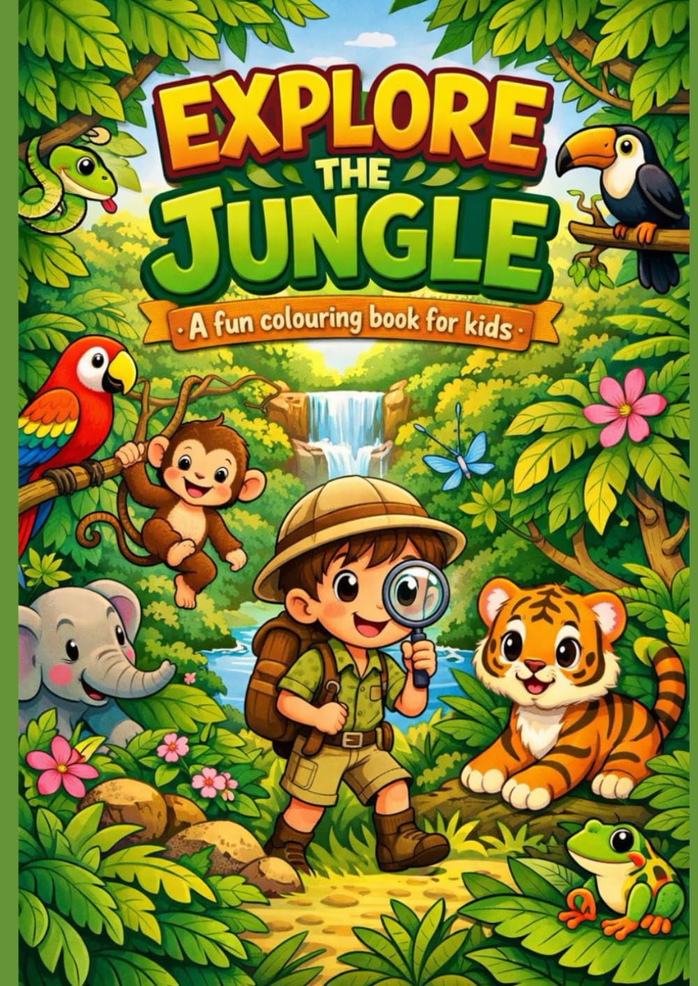 Explore the Jungle: A Fun Colouring Book for Kids