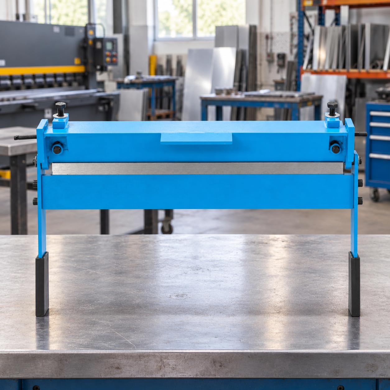 KATSU Piegatrice per Lamiera Manuale Curvatrice 450mm Curvatrice, per Lamiera di Acciaio di Spessore 1,2mm, Angolo di Piegatura 0-90° per la lavorazione dei Metalli