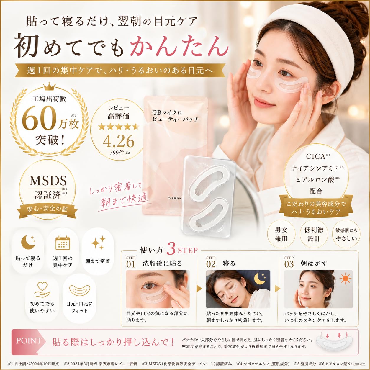 Amazon.co.jp: GOODA3月号掲載商品 ニードルパッチ 【JASDA認定