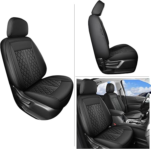 Miniatura 8 de Huidasource Fundas para Asientos Delanteros para Nissan Titan 2016-2024, Almohadilla de Asiento de Falso Cuero Impermeable para Titan/Titan XD SV