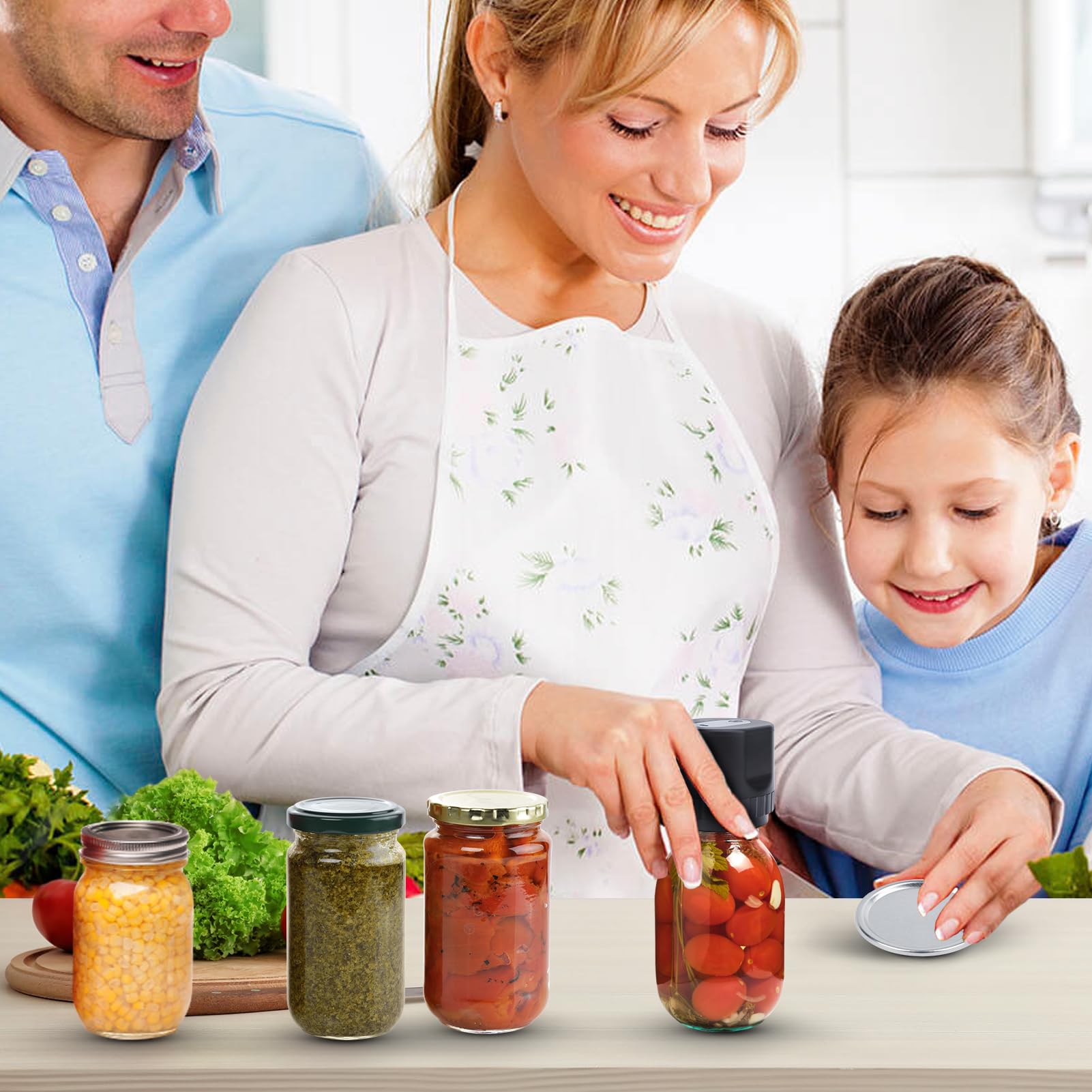 Kit Per Sigillatura Sottovuoto Per Barattoli Di Muratore Elettrico